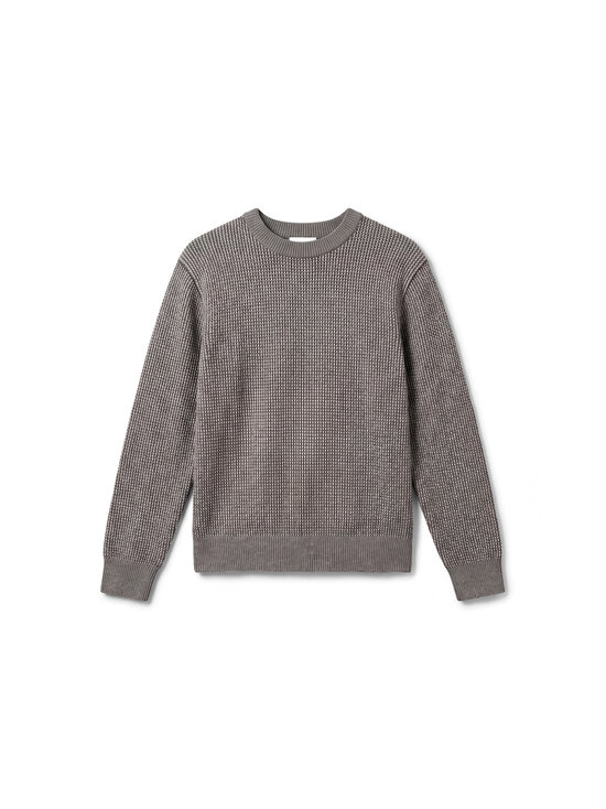 Calvin Klein Menswear - Dotted Stitch Crew -neule - P7E MEDIUM GREY HTR | Stockmann - photo 1