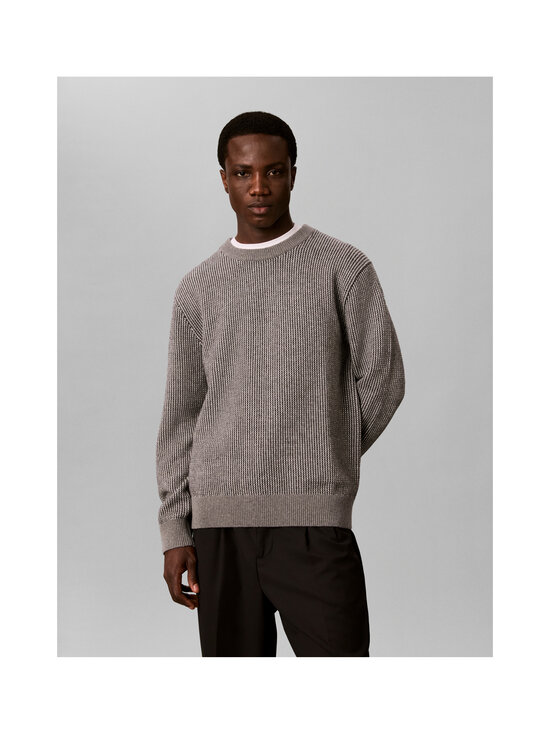 Calvin Klein Menswear - Dotted Stitch Crew -neule - P7E MEDIUM GREY HTR | Stockmann - photo 2