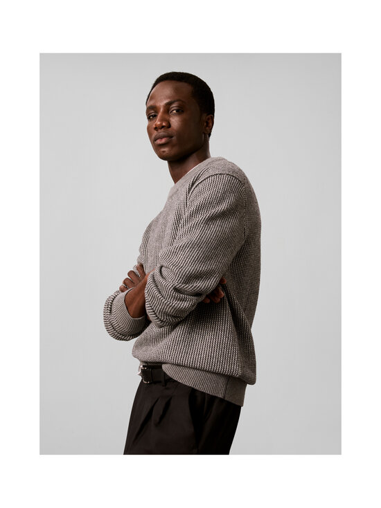 Calvin Klein Menswear - Dotted Stitch Crew -neule - P7E MEDIUM GREY HTR | Stockmann - photo 4
