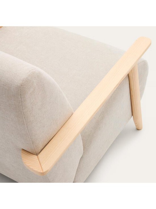 Kave Home - Meghan-nojatuoli helmenharmaa chenille / pyökki - WHITE | Stockmann - photo 6