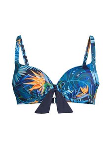 Damella - Palm Leaves padded -bikiniyläosa - 020 NAVY | Stockmann
