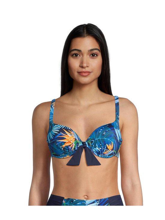 Damella - Bikiinirinnahoidja Palm Leaves Padded - 020 NAVY | Stockmann - photo 2